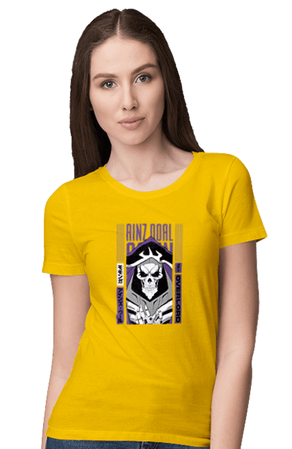 Women's t-shirt with prints Overlord Momonga. Anime, lord, momonga, overlord, tv series. 2070702