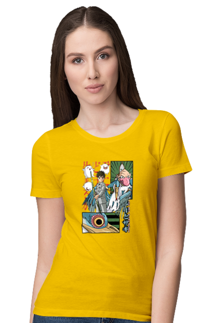 Women's t-shirt with prints The Boy and the Heron. Boy and bird, cartoon, ghibli, japan, miyazaki, studio ghibli. 2070702