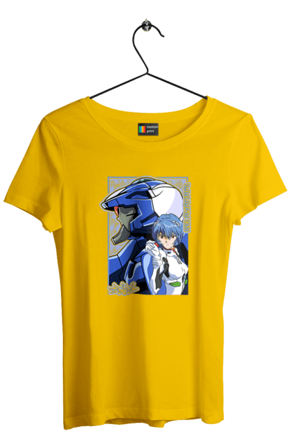 Women's t-shirt with prints Evangelion Rei. Anime, evangelion, eve, kaoru, manga, rei ayanami, shinji. 2070702