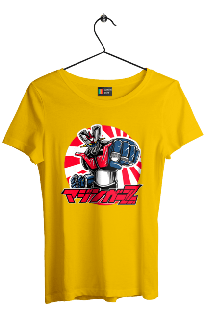 Women's t-shirt with prints Mazinger Z Grendizer. Anime, goldorak, goldrake, grendizer, manga, mazinger z, mecha, robots. 2070702