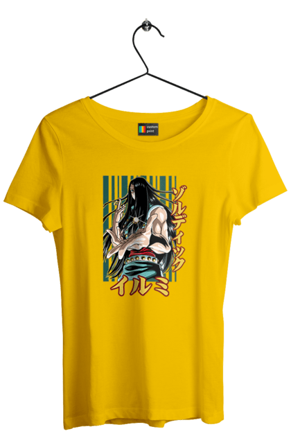 Women's t-shirt with prints Hunter × Hunter Illumi Zoldyck. Anime, hunter, hunter × hunter, hunter hunter, illumi, illumi zoldyck, manga, zoldyck. 2070702