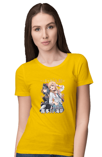 Women's t-shirt with prints My Dress Up Darling. Anime, gyaru, manga, marin kitagawa, marine, my dress-up darling, porcelain doll. 2070702