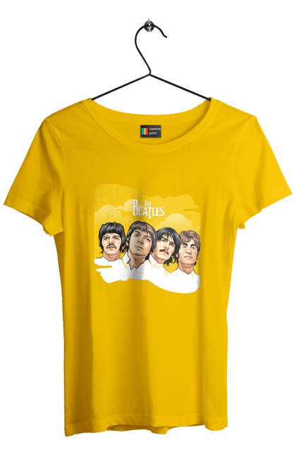 Women's t-shirt with prints The Beatles. Beatles, george harrison, john lennon, liverpool four, music, paul mccartney, ringo starr. 2070702