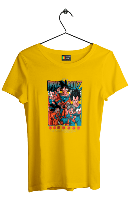 Футболка жіноча з принтом "Перли дракона". Anime, dragon ball, goku, manga, vegeta, аніме, вегета, гоку, манга, перли дракона. 2070702