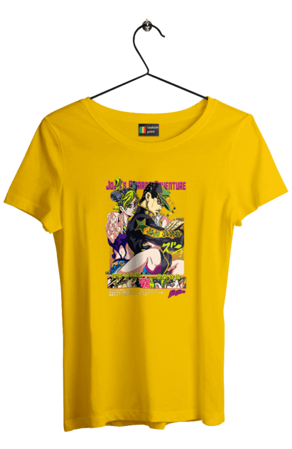 Women's t-shirt with prints JOJO Jolyne Cujoh. Anime, jojo, jojo`s bizarre adventure, jojo’s bizarre adventure, jolyne cujoh, manga. 2070702