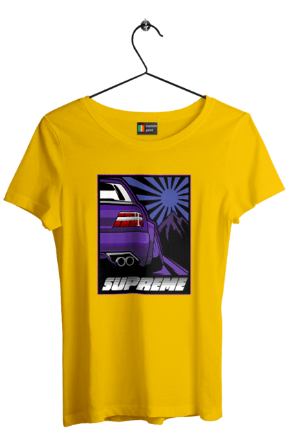 Women's t-shirt with prints Car JDM. Automobile, car, japan, jdm, supreme. 2070702