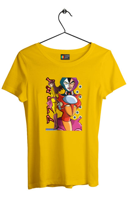 Women's t-shirt with prints Mazinger Z Aphrodite. Anime, aphrodite, manga, mazinger z, mecha, robots. 2070702