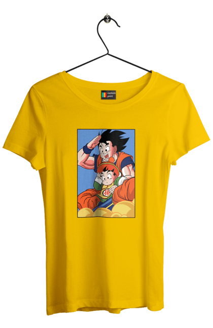 Футболка жіноча з принтом "Перли дракона Гохан". Anime, dragon ball, goku, manga, аніме, гоку, гохан, манга, перли дракона. 2070702