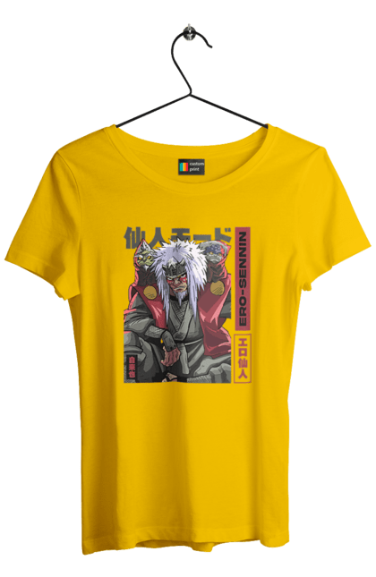 Women's t-shirt with prints Naruto Jiraiya. Anime, hokage, jiraiya, manga, naruto, shinobi, shonen. 2070702