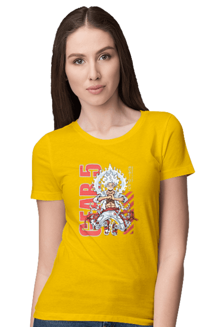 Women's t-shirt with prints One Piece Luffy. Anime, luffy, manga, monkey de luffy, one piece, pirates. 2070702