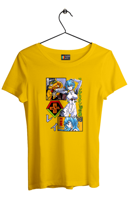 Women's t-shirt with prints Evangelion Rei. Anime, evangelion, eve, kaoru, manga, rei ayanami, shinji. 2070702