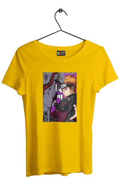 Women's t-shirt with prints Naruto Yahiko. Akatsuki, anime, character, manga, naruto, ninja, pain, tv series, yahiko. 2070702