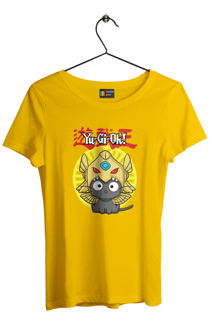 Women's t-shirt with prints Yu Gi Oh! Chococat. Brand, character, chococat, hello kitty, yu gi oh, yugio. 2070702