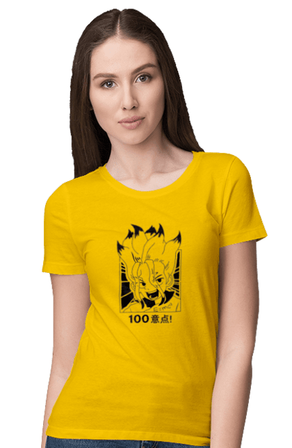 Women's t-shirt with prints Dr. Stone Senku. Anime, dr. stone, ishigami, manga, senku, senku ishigami. 2070702