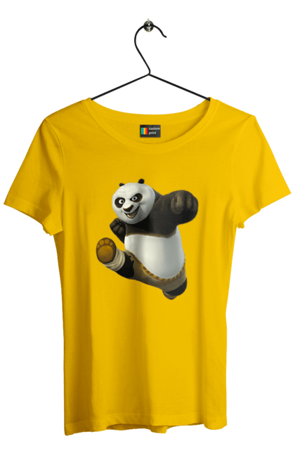 Футболка жіноча з принтом "Панда". Panda, кунг фу панда, медведь, мишка, панда. aslan