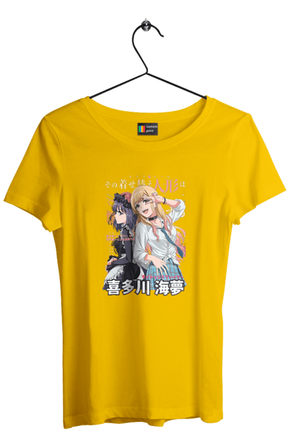 Women's t-shirt with prints My Dress Up Darling. Anime, gyaru, manga, marin kitagawa, marine, my dress-up darling, porcelain doll. 2070702