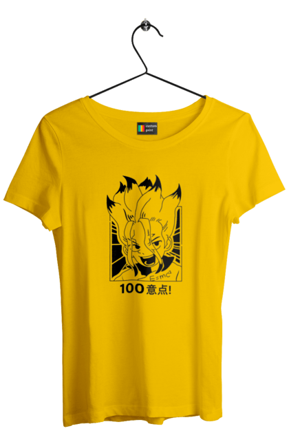 Women's t-shirt with prints Dr. Stone Senku. Anime, dr. stone, ishigami, manga, senku, senku ishigami. 2070702