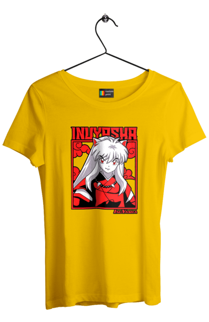 Футболка жіноча з принтом "Inuyasha". Anime, inuyasha, manga, rumiko takahashi, аніме, демон охоронець, манга, руміко такахасі. 2070702