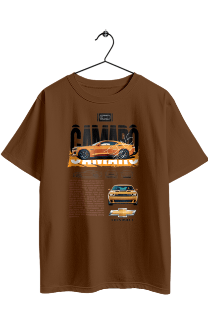 Футболка оверсайз з принтом "Chevrolet Camaro". Camaro, chevrolet, chevrolet camaro, авто, автомобіль, камаро, шевроле, шевроле камаро. 2070702