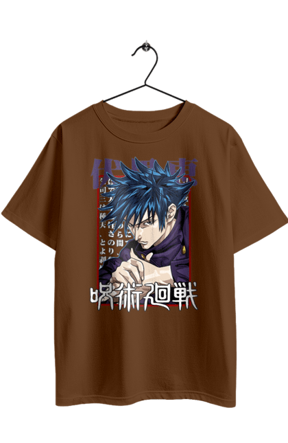 Футболка оверсайз з принтом "Магічна битва Мегумі". Anime, fushiguro, fushiguro megumi, jujutsu kaisen, manga, megumi, аніме, магічна битва, манга, мегумі. 2070702