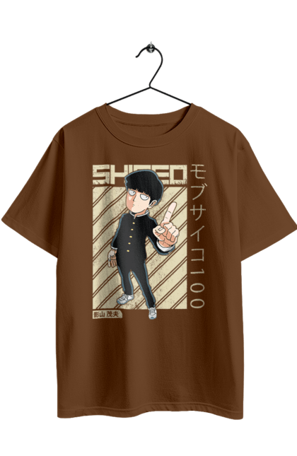 Oversized t-shirt with prints Mob Psycho 100. Anime, manga, mob, mob psycho 100, shigeo kageyama. 2070702