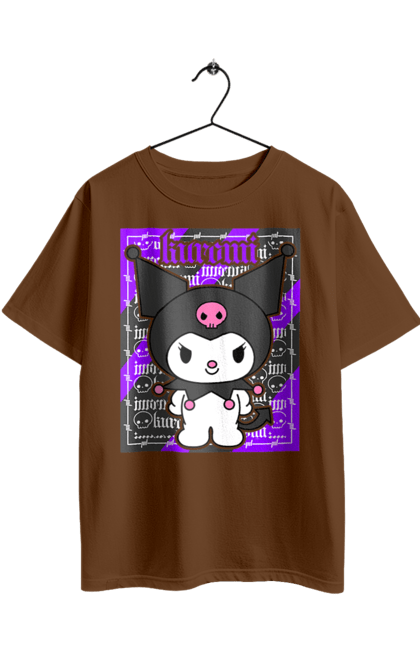 Oversized t-shirt with prints Hello Kitty Kuromi. Anime, character, hello kitty, kuromi, my melody, sanrio. 2070702