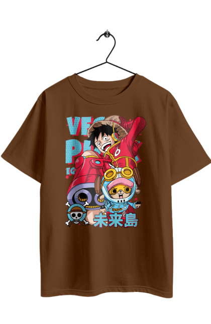 Футболка оверсайз з принтом "Ван Піс Луффі". Luffy, one piece, аніме, ван піс, великий куш, луффі, манга, монки де луффі, пірати. 2070702