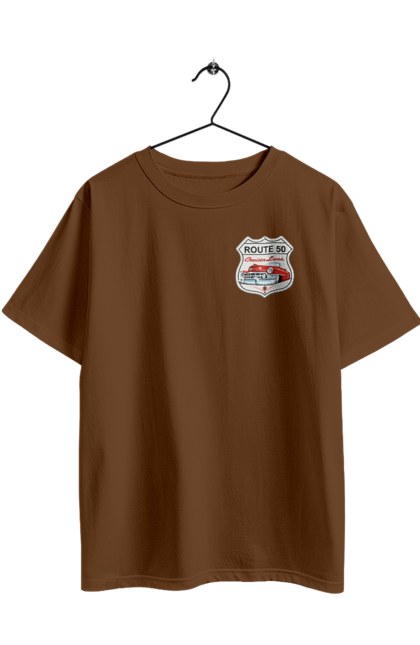 Футболка оверсайз з принтом "Route 50". Байк, байкер, байкер клуб, брат, брати, брутал, гарячий асфальт, гарячий кінь, гарячий стрижень, дорога 50, дорога 66, дорога 80, дороги америки, дороги україни, жага швидкості, клуб байкерів, мотоцикл, мотоцикліст, справжній чоловік, чувак, швидкість. 2070702