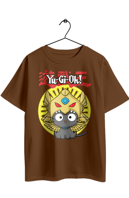 Oversized t-shirt with prints Yu Gi Oh! Chococat. Brand, character, chococat, hello kitty, yu gi oh, yugio. 2070702