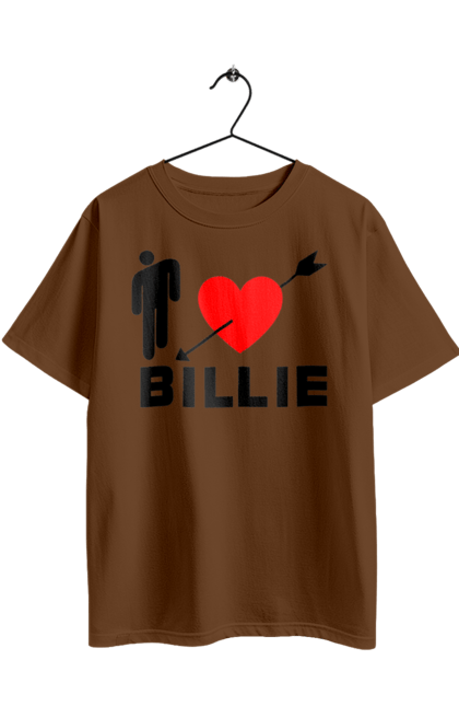 Футболка оверсайз з принтом "Біллі Айліш". Біллі айліш, логотип біллі айліш, принт біллі айліш, співачка біллі айліш. 2070702
