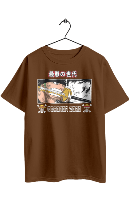 Футболка оверсайз з принтом "Ван Піс Зоро". One piece, roronoa zoro, аніме, ван пис, ван піс, зоро, манга, ророноа зоро, фехтувальник. 2070702