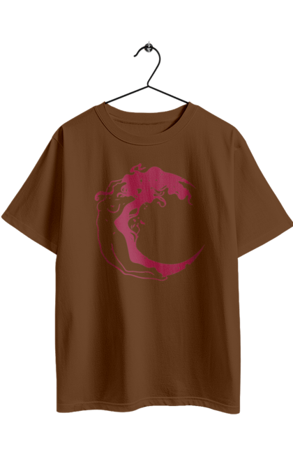 Oversized t-shirt with prints Moon girl. Cosmic, girl, moon, space, stars. 2070702