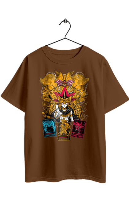 Футболка оверсайз з принтом "Yu Gi Oh! Ямі Югі". Atem, pharaoh atem, yu gi oh, yu-gi-oh, аніме, безіменний фараон, манга, югіо, ями, ямі югі. 2070702