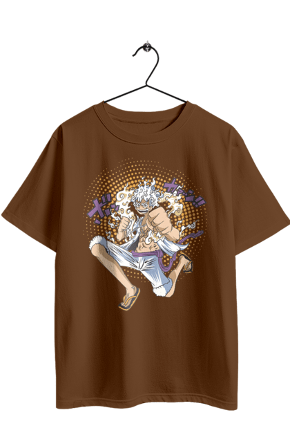 Футболка оверсайз з принтом "Ван Піс Луффі". Luffy, one piece, аніме, ван піс, великий куш, луффі, манга, монки де луффі, пірати. 2070702