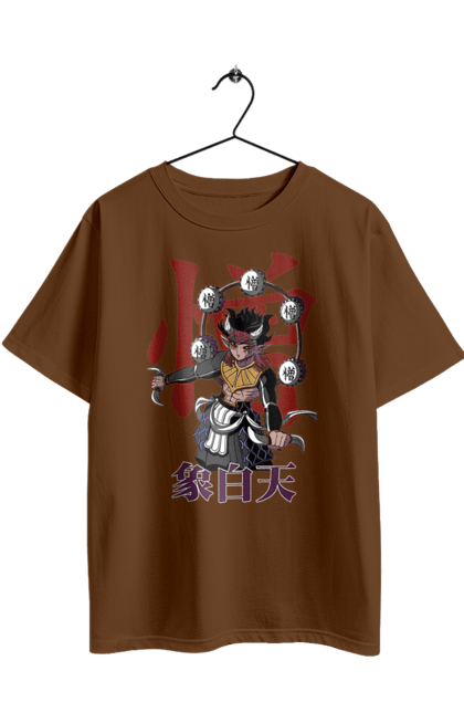 Футболка оверсайз з принтом "Винищувач Демонів Дзохакутен". Demon slayer, kimetsu no yaiba, zohakuten, аніме, винищувач демонів, вища луна, демон, дзохакутен, манга. 2070702