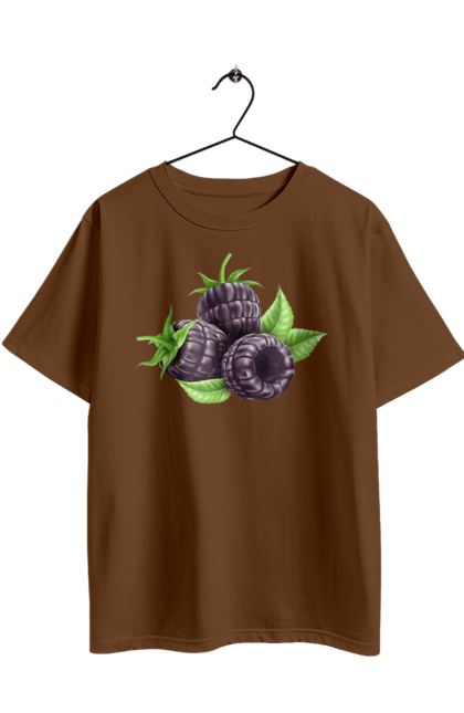 Oversized t-shirt with prints Blackberry. Berry, blackberry. 2070702