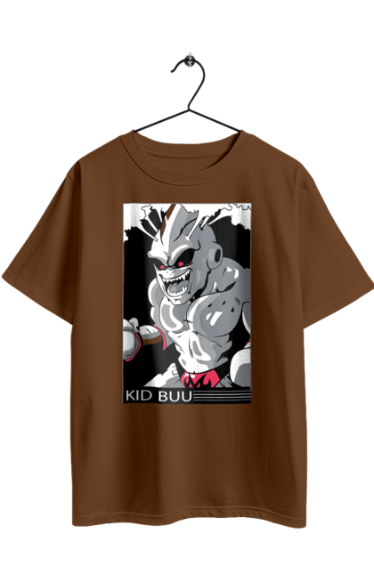 Oversized t-shirt with prints Dragon Ball Majin Buu. Anime, antagonist, dragon ball, majin buu, manga, tv series. 2070702