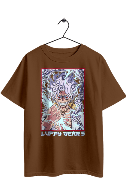 Футболка оверсайз з принтом "Ван Піс Луффі". Luffy, one piece, аніме, ван піс, великий куш, луффі, манга, монки де луффі, пірати. 2070702