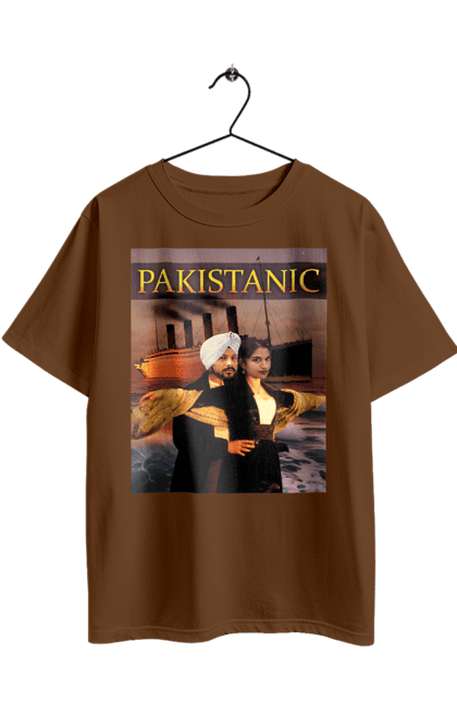 Футболка оверсайз з принтом "Pakistanic". Гумор, кіно, креативні, пакістан, приколи, прикольні, смішні, титанік, тренди, фільми. 2070702