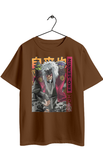 Oversized t-shirt with prints Naruto Jiraiya. Anime, hokage, jiraiya, manga, naruto, shinobi, shonen. 2070702