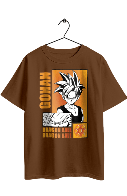 Футболка оверсайз з принтом "Перли дракона Гохан". Anime, dragon ball, goku, manga, аніме, гоку, гохан, манга, перли дракона. 2070702