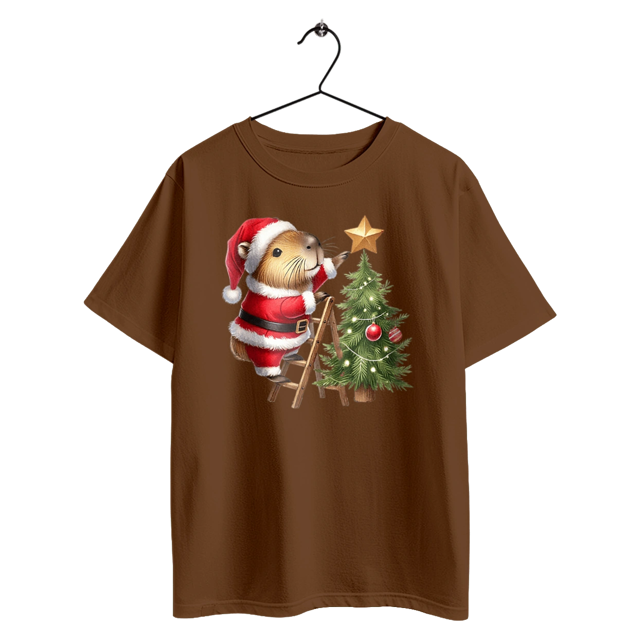 Рождественская капибара с ёлкой