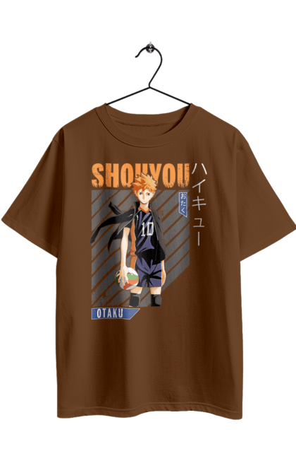 Футболка оверсайз з принтом "Волейбол!! Хіната". Anime, haikyu, hinata, manga, shoyo hinata, аніме, волейбол, манга, хіната, шьо хіната. 2070702