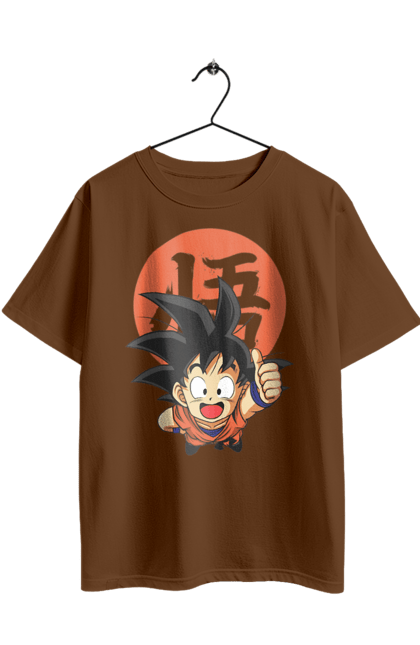 Футболка оверсайз з принтом "Перли дракона Сон Гоку". Dragon ball, manga, son goku, аніме, гоку, манга, перли дракона, сон гоку. 2070702