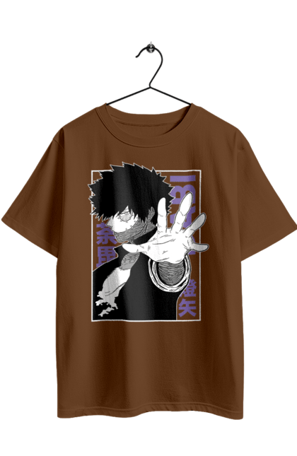 Футболка оверсайз з принтом "Моя академія героїв Дабі". Dabi, my hero academia, todoroki, toya todoroki, академія юей, аніме, дабі, моя академія героїв, тодорокі, тойя тодорокі. 2070702