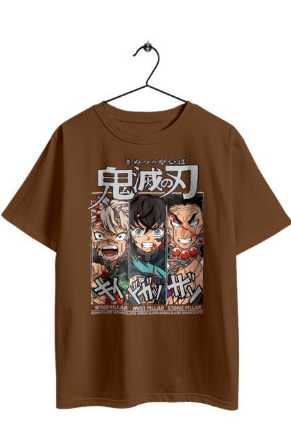 Футболка оверсайз з принтом "Винищувач Демонів Санемі, Муічіро, Гьомей". Demon slayer, kimetsu no yaiba, muichiro, аніме, винищувач демонів, гьомей, манга, муічіро, санемі. 2070702