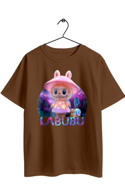Футболка оверсайз з принтом "Лабубу". Брелок лабубу, іграшка лабубу, лабубу, лабубу кока кола, лялька лабубу, мерч лабубу, мила, рожева лабубу, смішна лабубу. 2070702