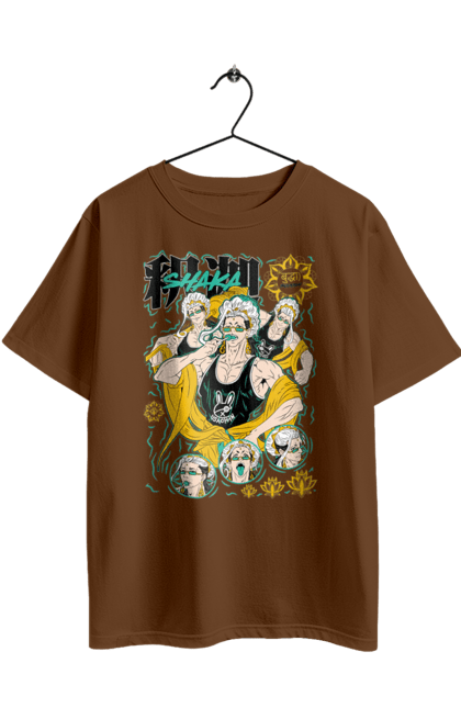 Футболка оверсайз з принтом "Повість про кінець світу Будда". Anime, buddha, manga, record of ragnarok, аніме, будда, комікс, манга, нетфлікс. 2070702