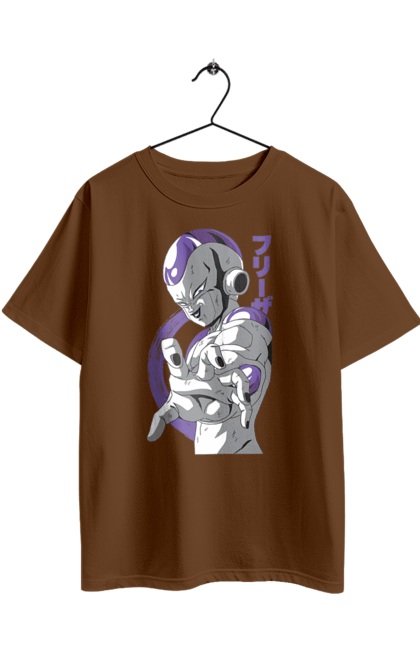 Oversized t-shirt with prints Dragon Ball Frieza. Anime, dragon ball, frieza, manga, tv series. 2070702