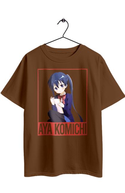 Oversized t-shirt with prints Kiniro Mosaic Aya Komichi. Anime, aya komichi, gold mosaic, kiniro mosaic, kinmoza, manga. 2070702